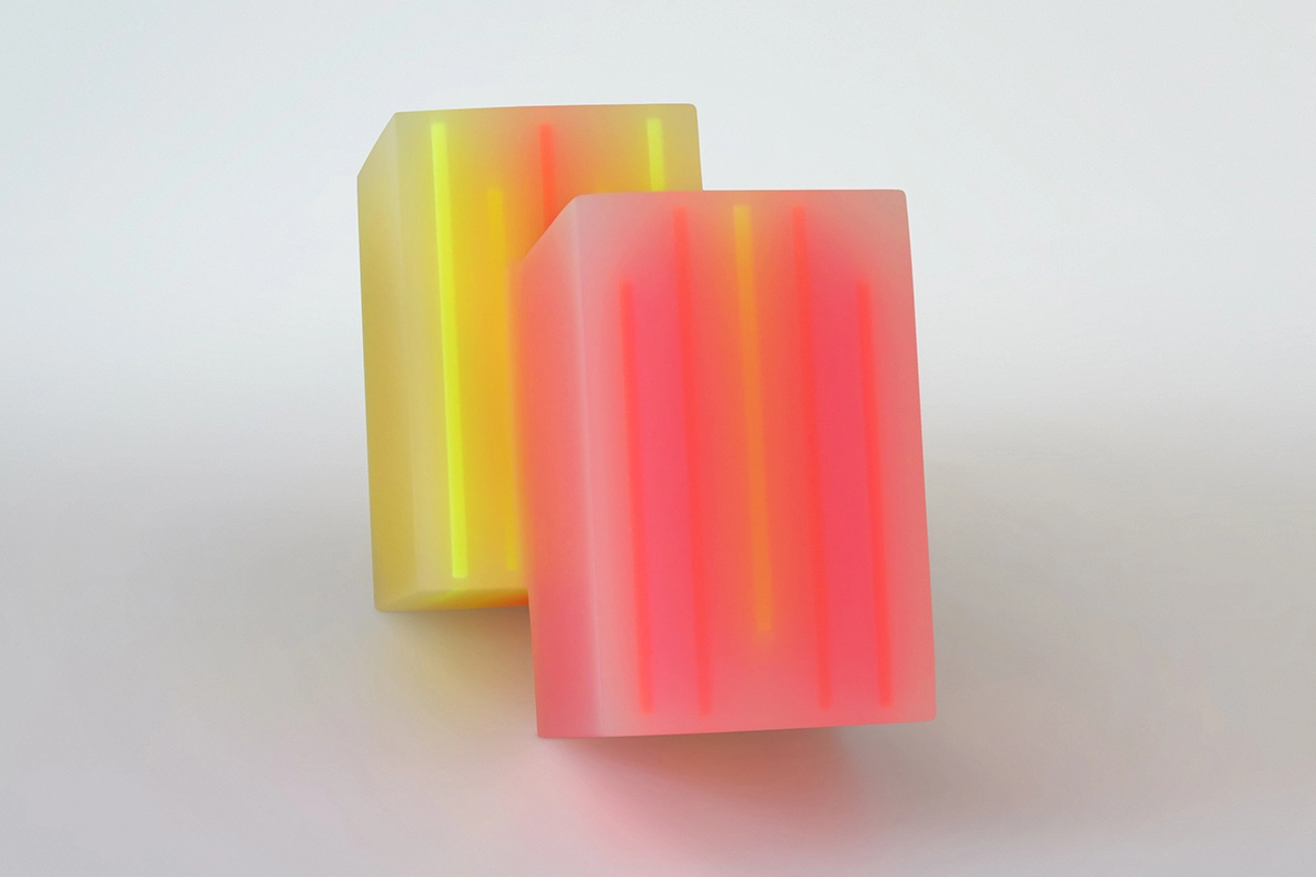 Odd Fluorescent Terry Towel Socks — side view